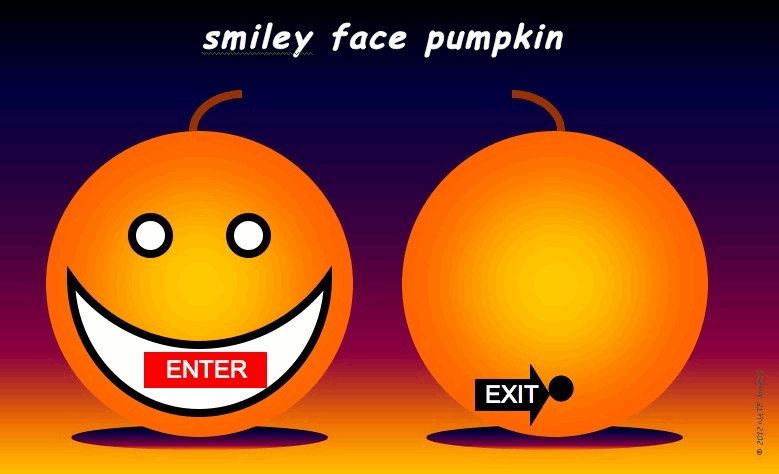 Smiley Face Pumpkin
